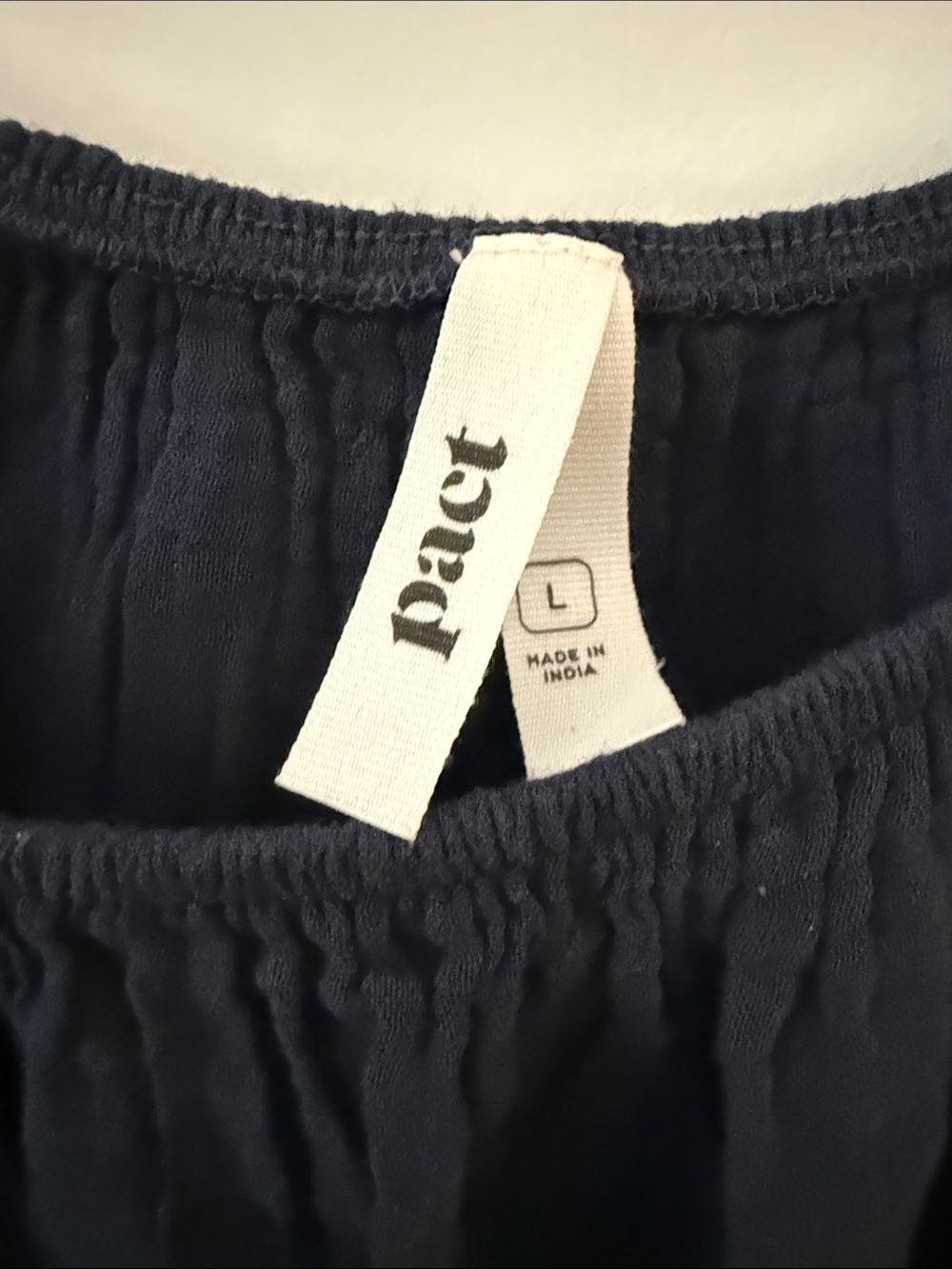 Pact Navy Smocked-Waist Maxi Dress - Picture 4 of 4